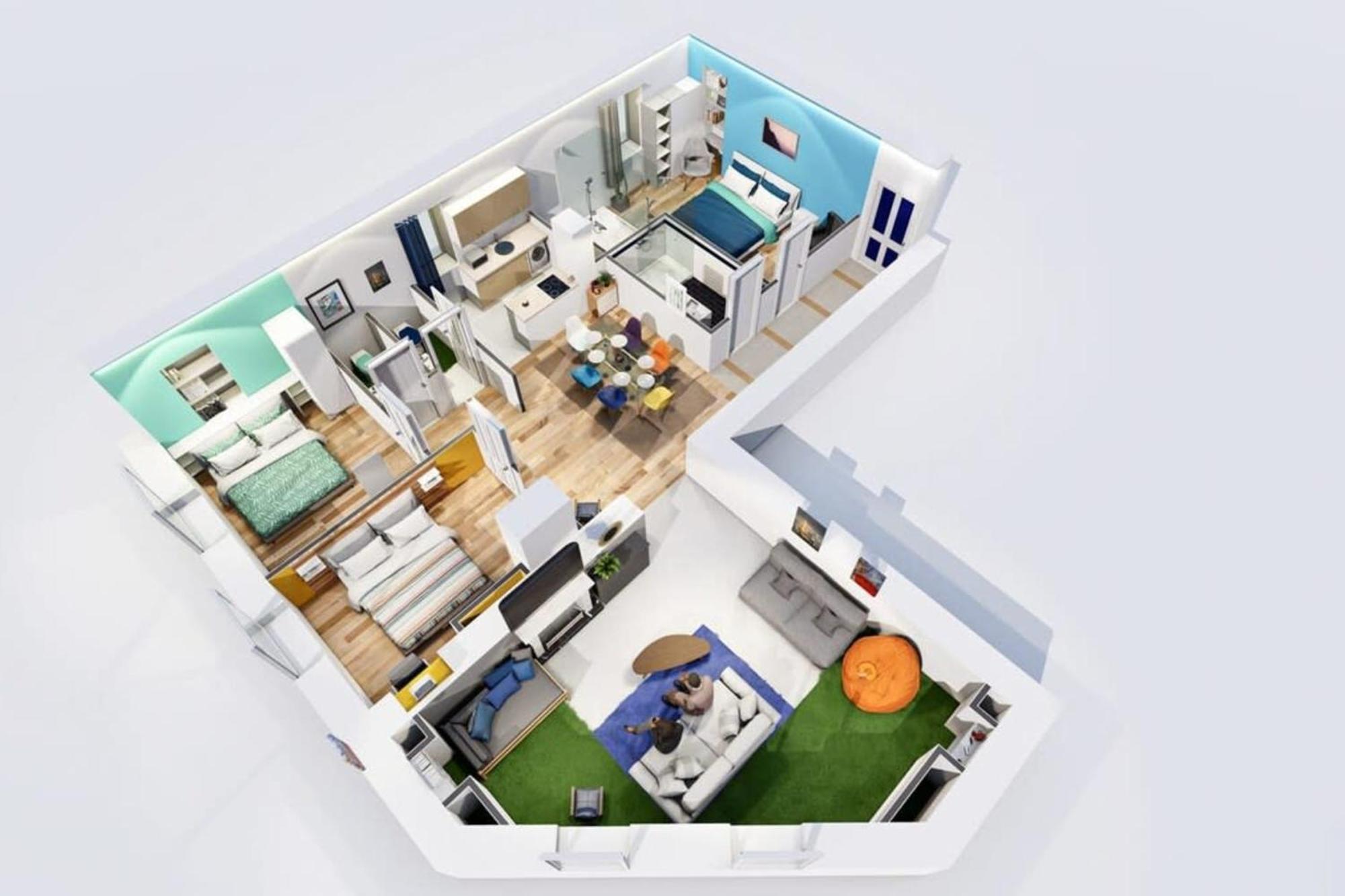 דירות ניס The Big Flat - Hypercentre - Car Park - Virtual Tour מראה חיצוני תמונה